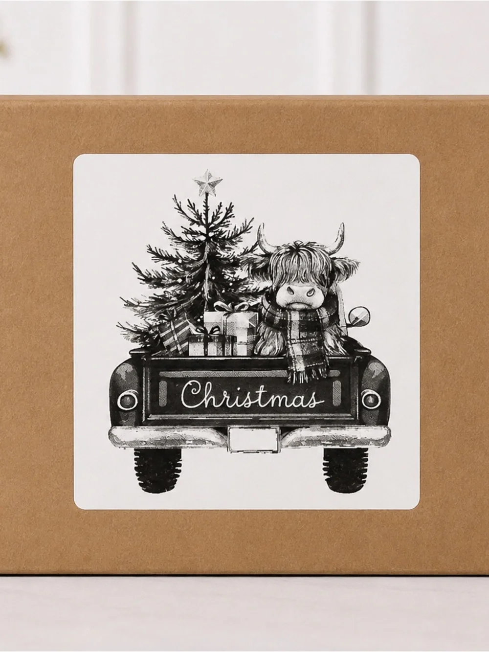 Funny Festive Christmas Stickers 3”x3”-100ct.
